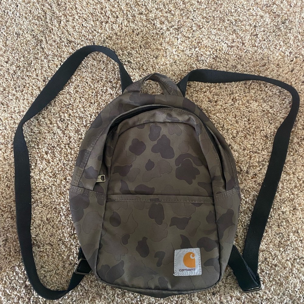 Carhartt Classic Mini Backpack 7.5”x11.75”x5”  Blind Duck Camo Backpack